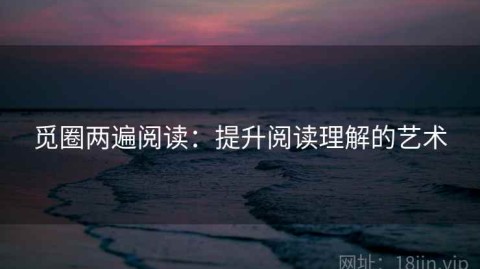觅圈两遍阅读：提升阅读理解的艺术