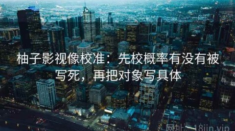 柚子影视像校准：先校概率有没有被写死，再把对象写具体